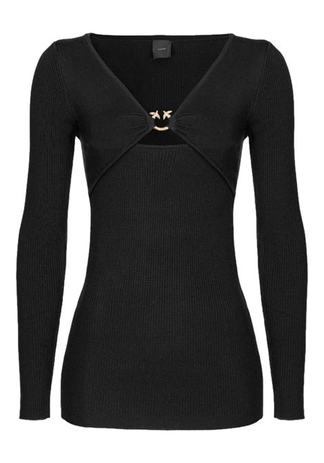 LOVE BIRDS BUCKLE TIGHT SHIRT PINKO | sweaters | 101846 A15SZ99